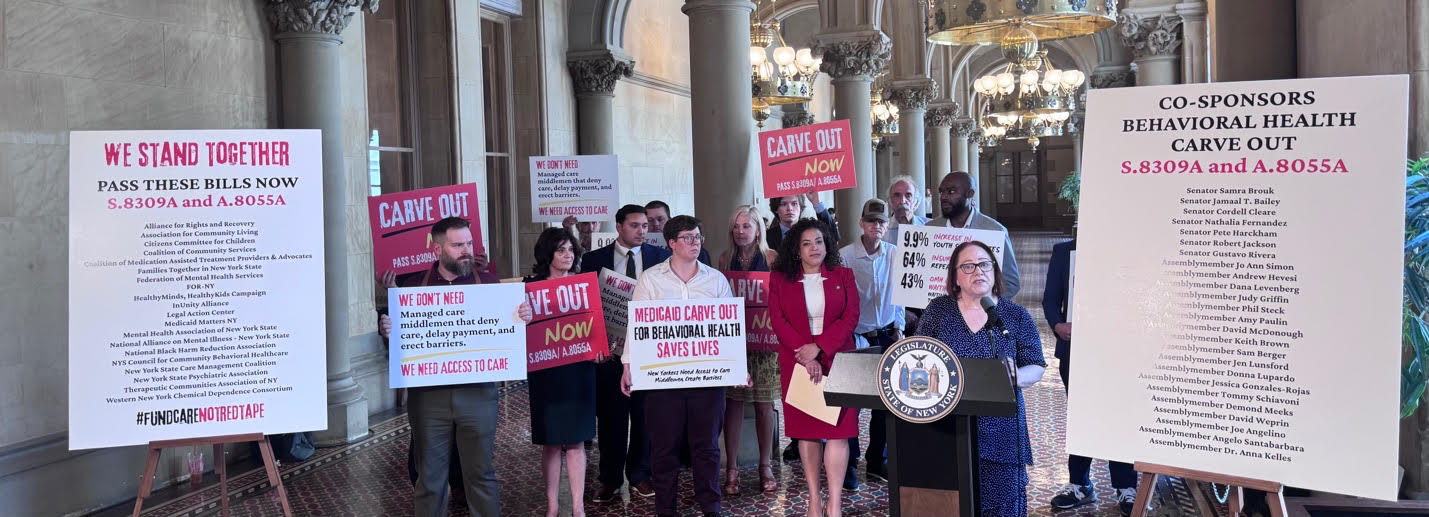 Advocates Demand Medicaid Carve Out to Ensure New Yorkers Have Access to Timely Mental Health and Substance Use Services and Supports